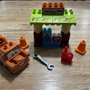 Duplo Lego Cars Mater’s Shed 10856 Kids Toy Building Set with Car and Garage